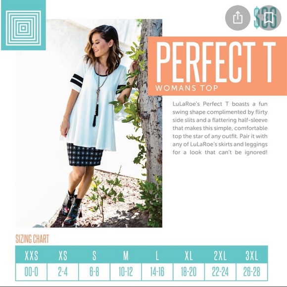 Lularoe Perfect T Geometric Print Size M NWT - Picture 8 of 8